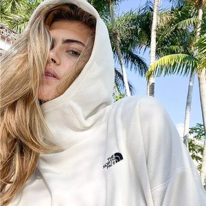 The North Face - TKA hoodie in vintage white (size small)